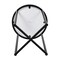 Flash Furniture Round White End Table with Matte Black Frame NAN-JH-1787ET-BK-GG - alternate 5